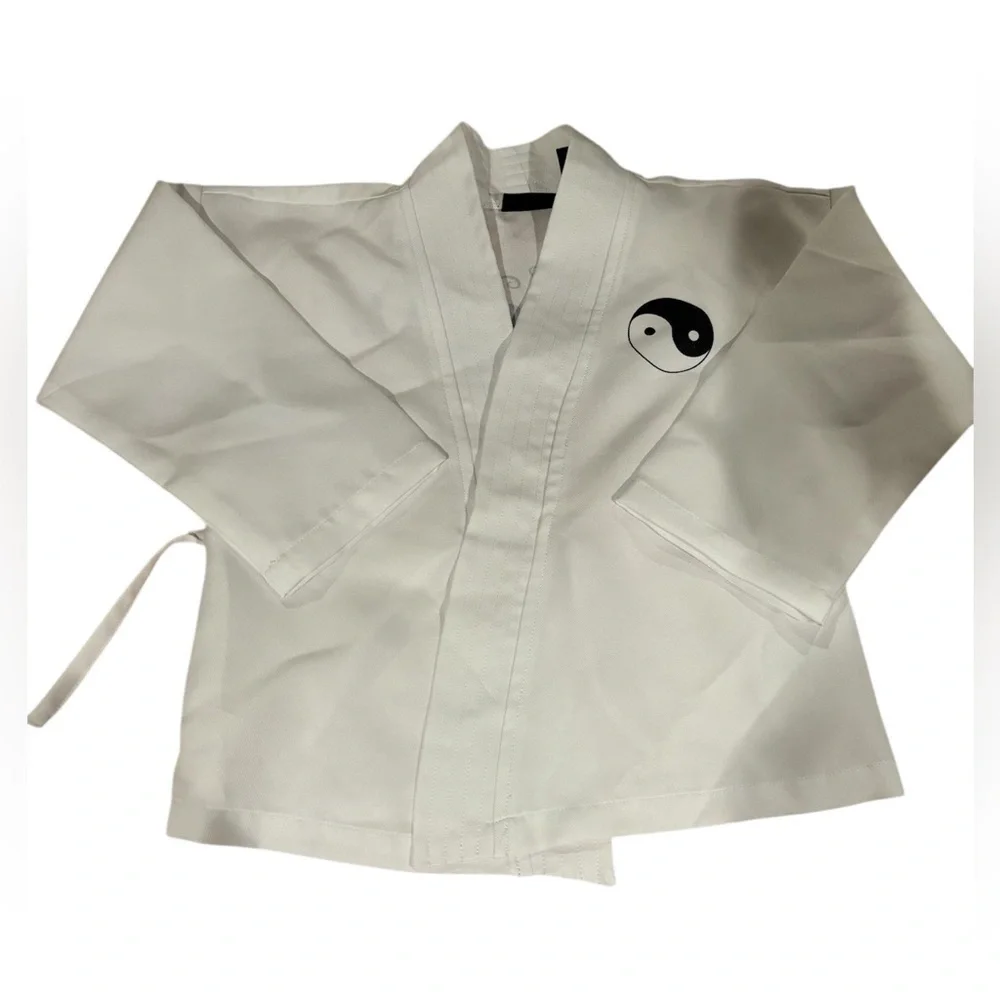 Hallow’s Eve White Martial Arts Uniform with Snake Design